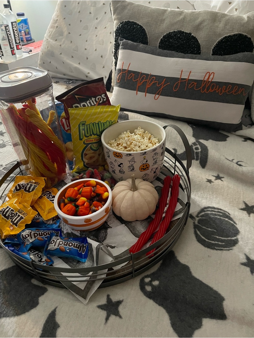 Halloween Snack Tray with Seasonal Accents